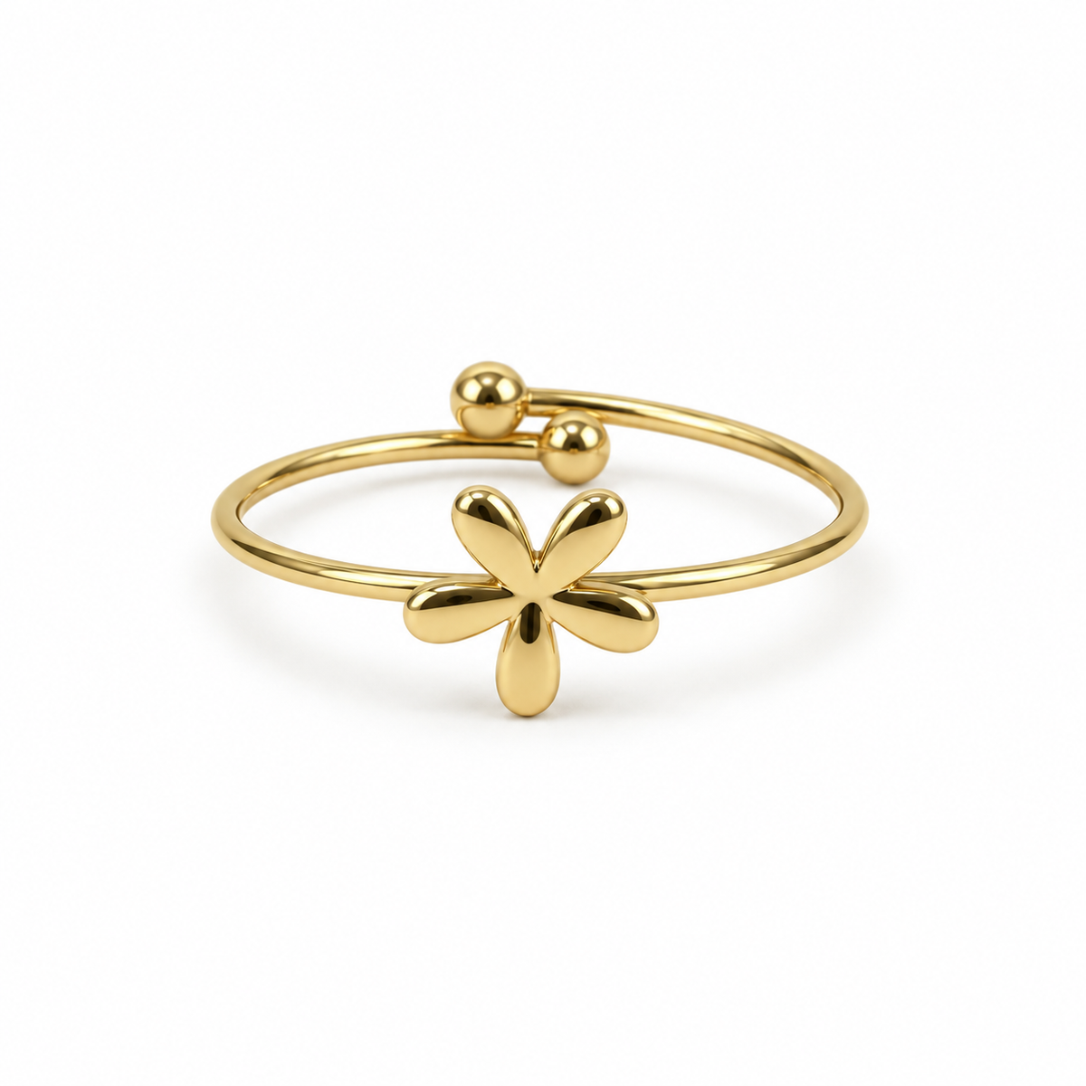Anillo dorado modelo 1 vista frontal