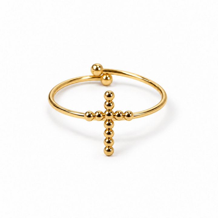 Modelo 5 — anillo dorado ajustable
