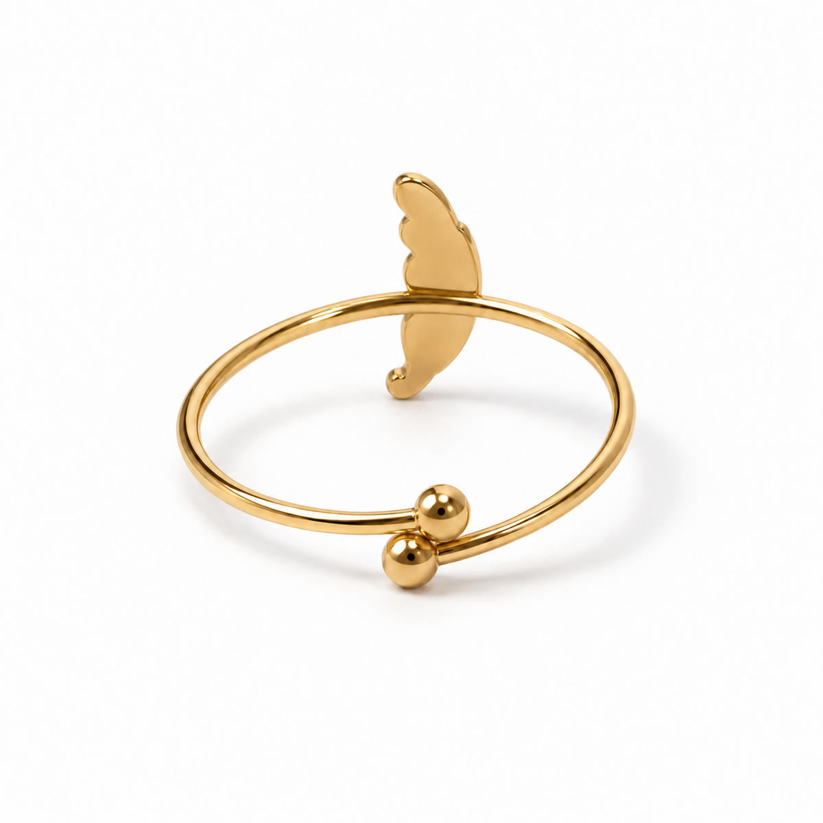 Anillo dorado modelo 7 vista trasera