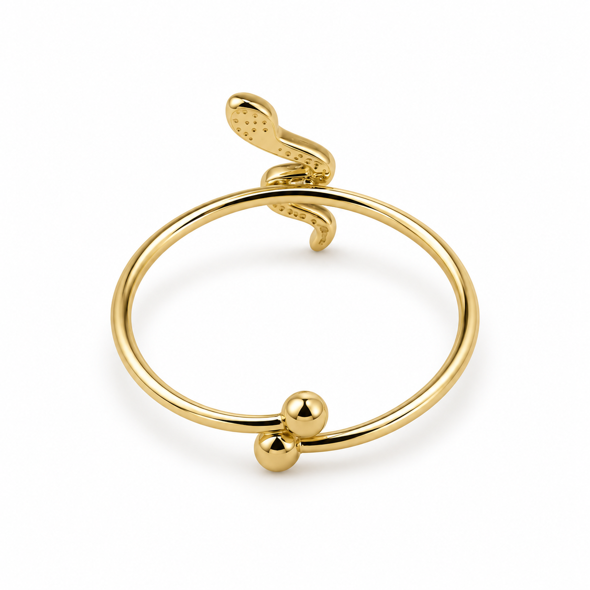 Anillo dorado modelo 8 vista trasera