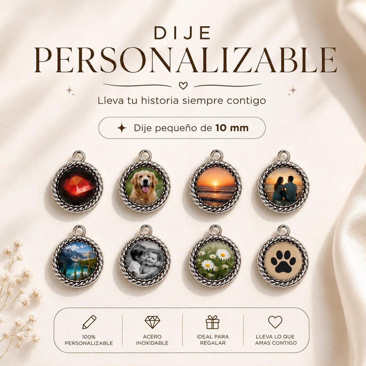 Collar personalizado con dijes