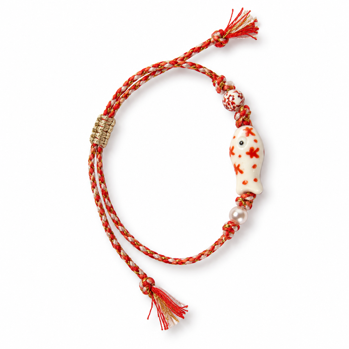 Modelo 2 - pez blanco con estrellas naranjas