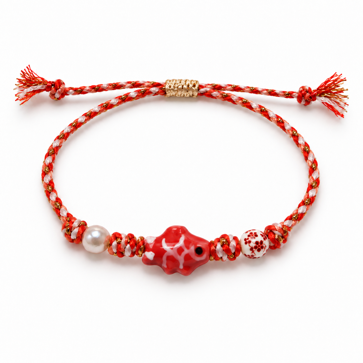 Modelo 8 - pez rojo con líneas blancas